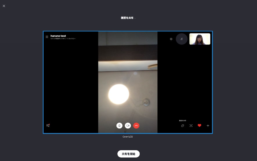 ビデオ会議ソフト Skype 画面共有の仕方3
