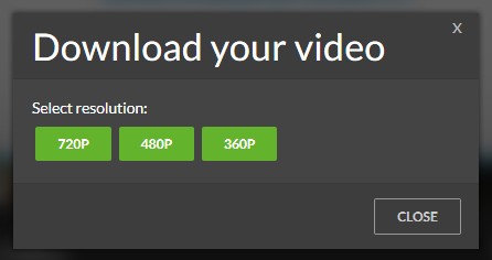 ブラウザで動画編集できる無料サービスWE VIDEO、動画のダウンロード