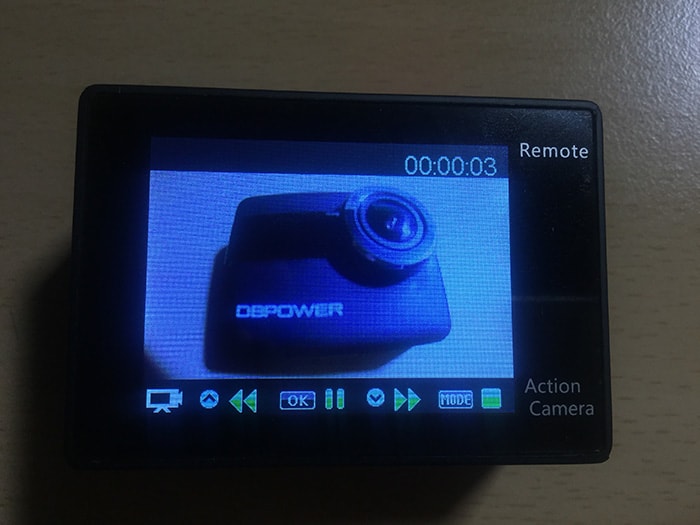 DBPOWER 4K 動画再生モード