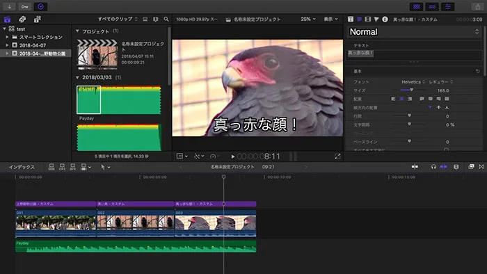 動画編集ソフトFinal Cut Pro X