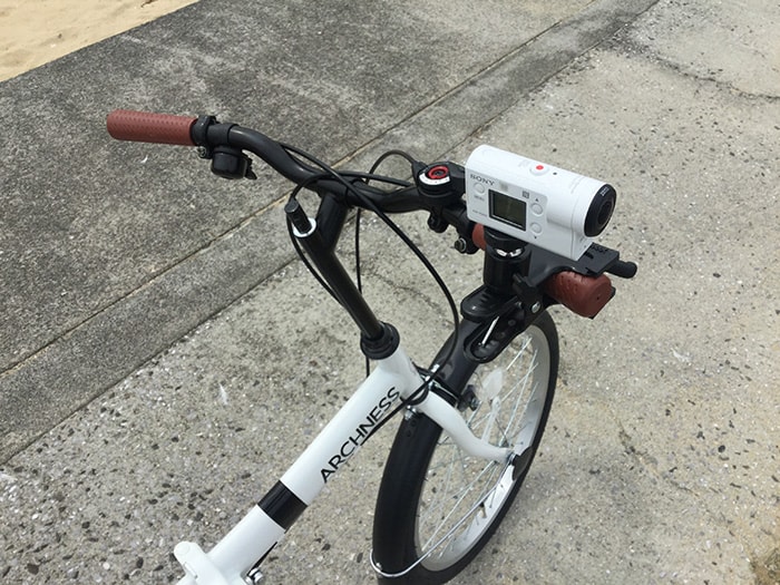 SONY FDR-X3000を自転車に固定し4K撮影 アクション・ウェアラブルカメラ