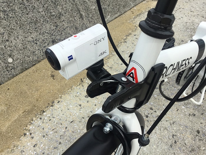 SONY FDR-X3000を自転車に固定し4K撮影 アクション・ウェアラブルカメラ