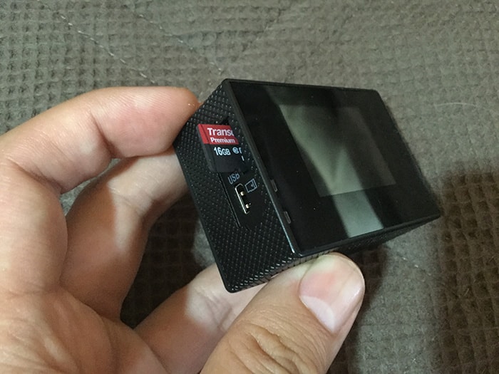 APEMAN A66 FullHD MicroSDカードの入れ方 アクション・ウェアラブルカメラ