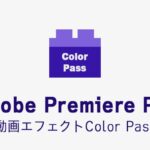 Color Passの効果・使い方 Adobe Premiere Pro動画エフェクト