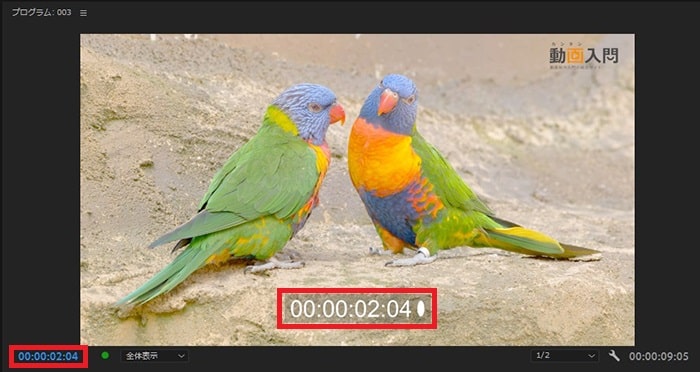 タイムコードの効果・使い方 Adobe Premiere Pro動画エフェクト